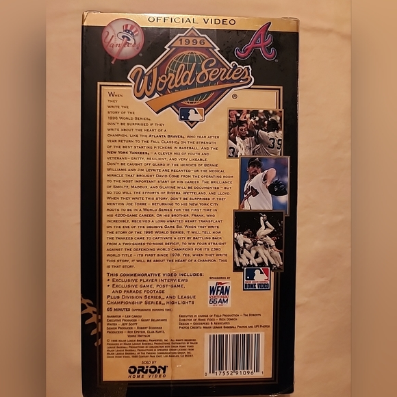New/Sealed VHS 1996 World Series - Picture 2 of 3